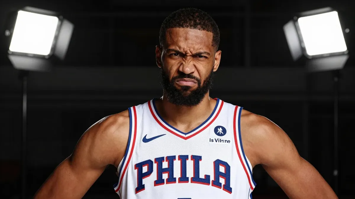 Philadelphia 76ers added LeBron James and Jaylen Brown but ESPN projects them outside top three in East due to injury...